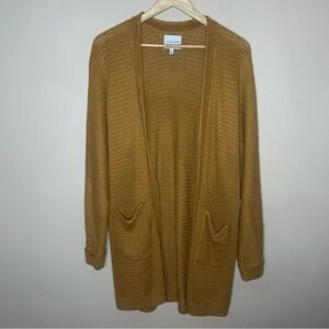 Pink Rose Sweater Cardigan Knit Size Large